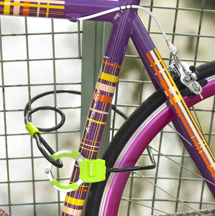 Menottes + câble antivol 8275 Master Lock bleu - Image 2